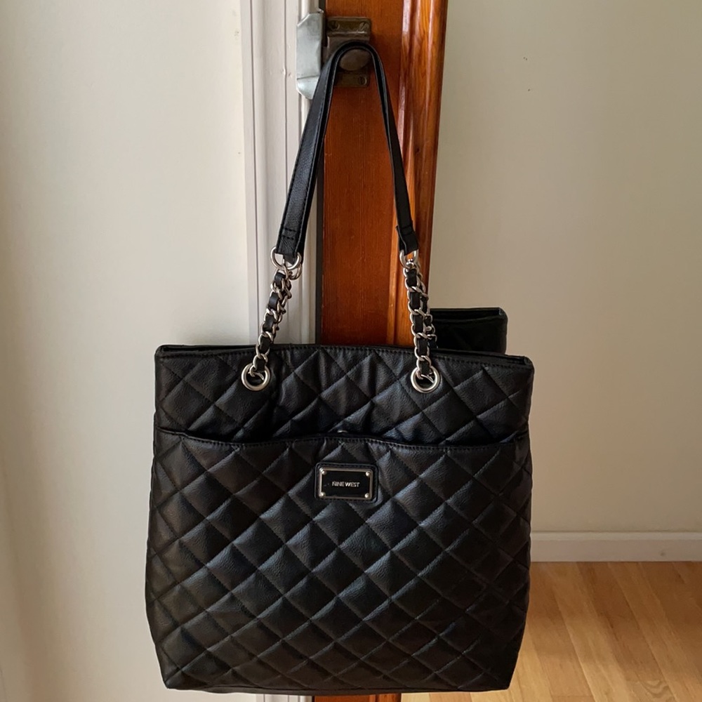 ‼️SALE‼️ Nine West Black Leather Shoulder Bag